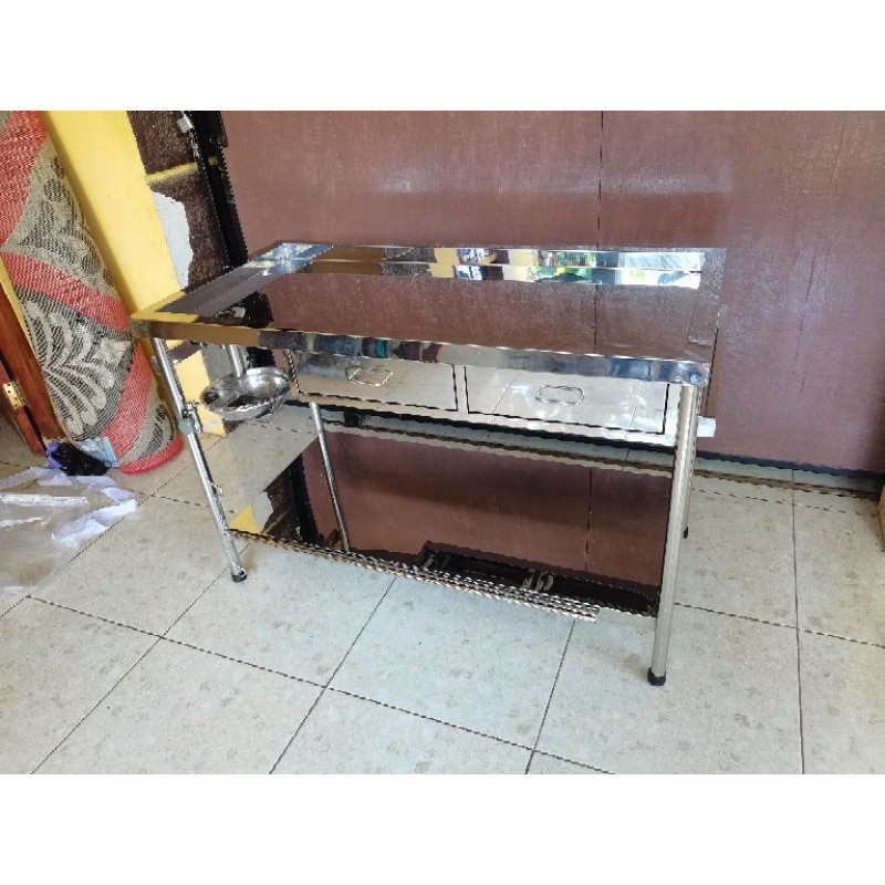 meja hewan uk 120x60x80cm+2laci