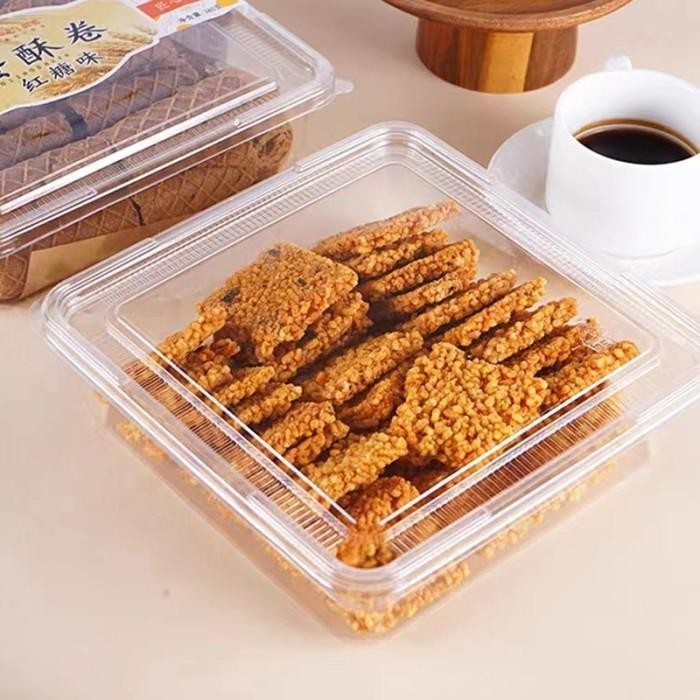10Pcs Tray Mika Kue Besar 21Cm Box Kotak Mika Dessert Cake Tiramisu