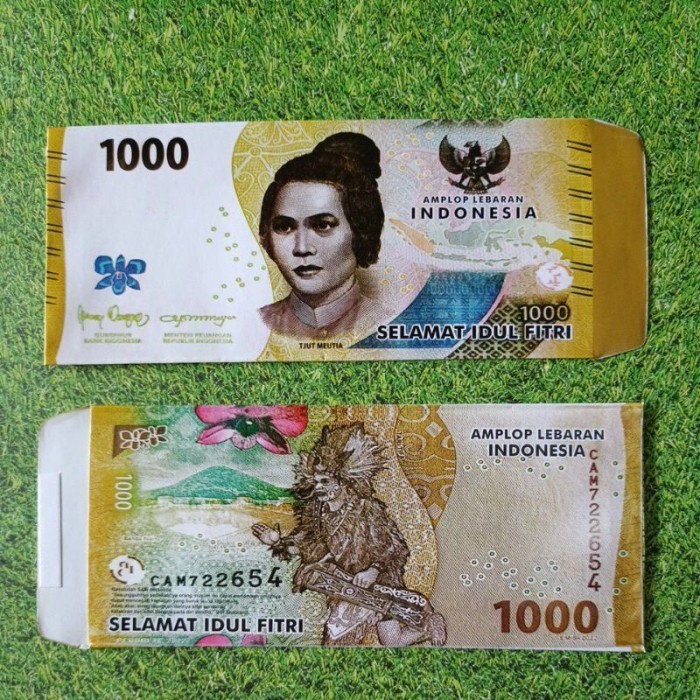 

Amplop Lebaran Motif Uang Seribu. 1 Pack Isi 8. Free Perekat