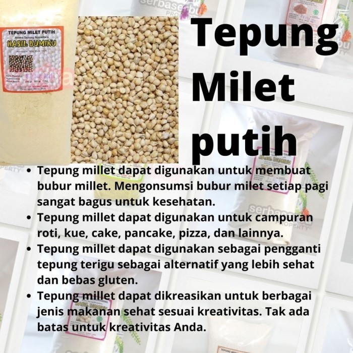 

Siapkirim Tepung Milet Putih1KgBahan KueFree Gluten