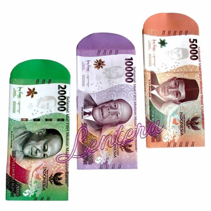 

Angpao / Amplop Lebaran Motif Uang Mainan