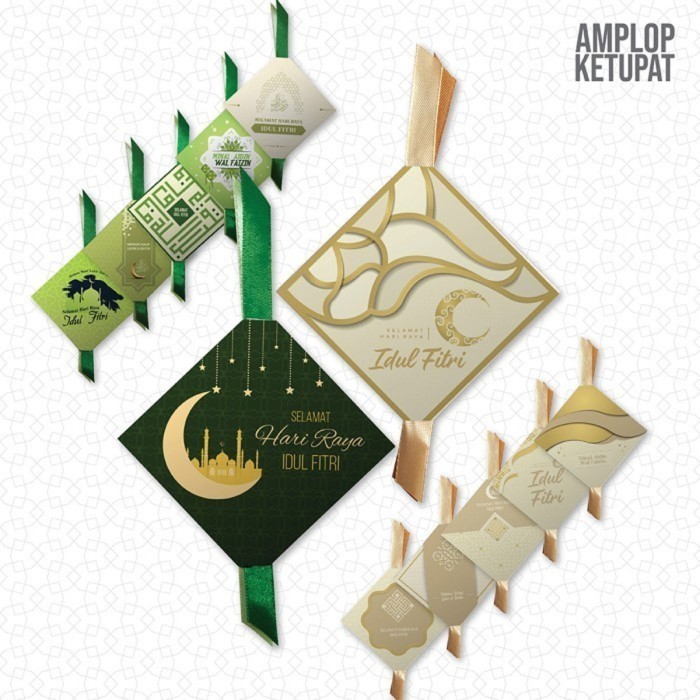 

1 Set 10 Pcs Amplop Lebaran Ketupat Amplop Thr Angpao Angpau