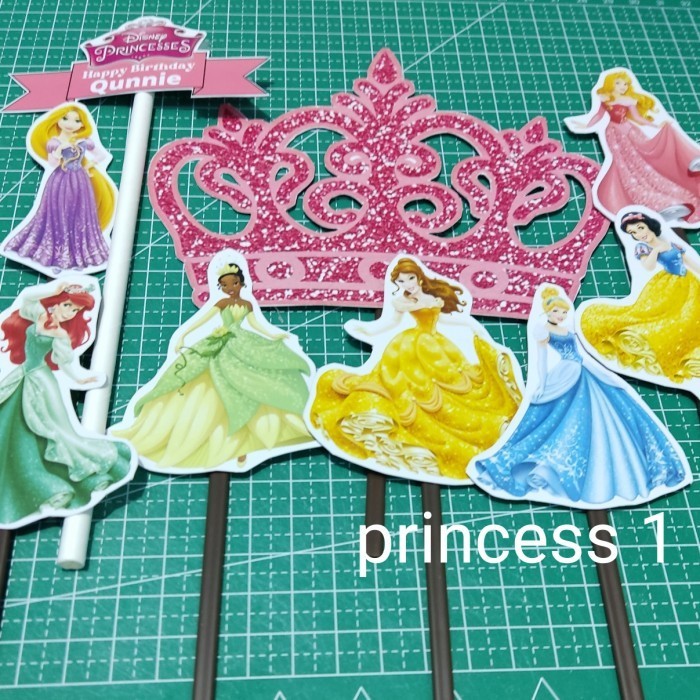 

Topper Kue Princess/Putri, Hiasan Dekorasi Bahan Kue Pesta Ulang Tahun