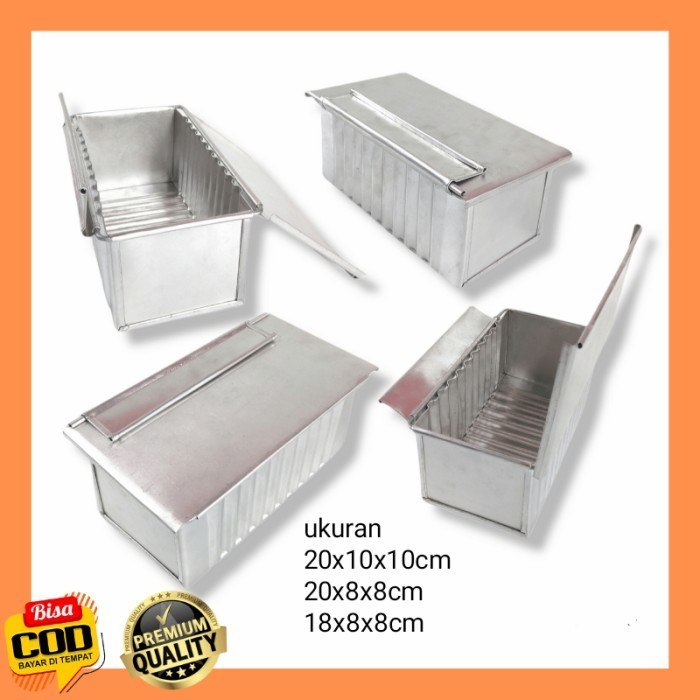 

Loyang Cetakan Kue Roti Tawar Bandung Ukuran 20X8X8 Cm Bahan Aluminum
