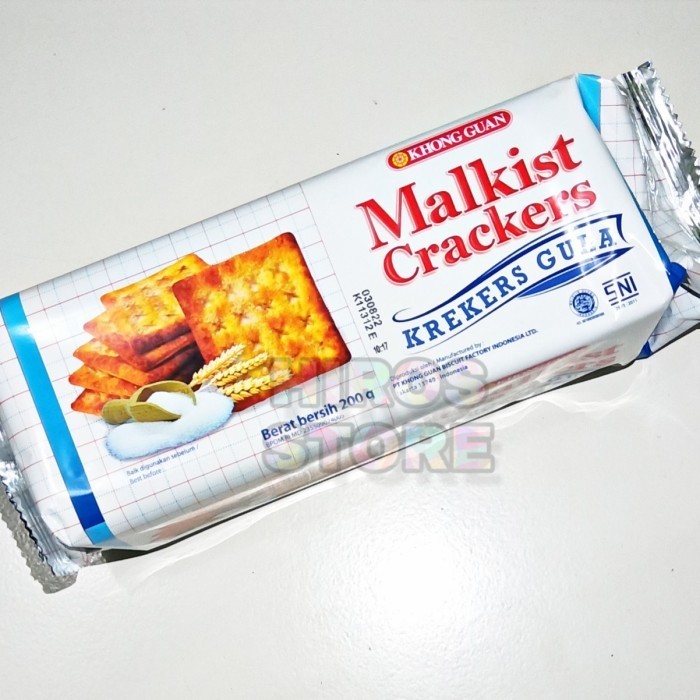 

Khong Guan Malkist Crackers Gula 200Gr Krekers Bahan Kue Tape