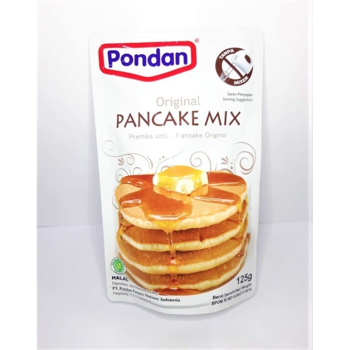 

Tepung Pancake Mix Instan 125 Gr Ponbahan Kue Pancake