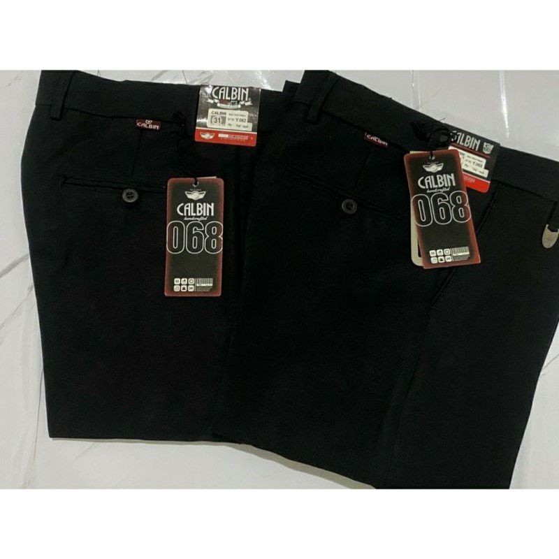 [MADE BY QUALITY] Celana Panjang Pria Formal Bahan Kerja Reguler Calbin Original