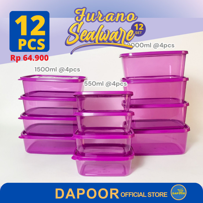 Calista Furano 12 Pcs Food Container Set Multifungsi Box Makan