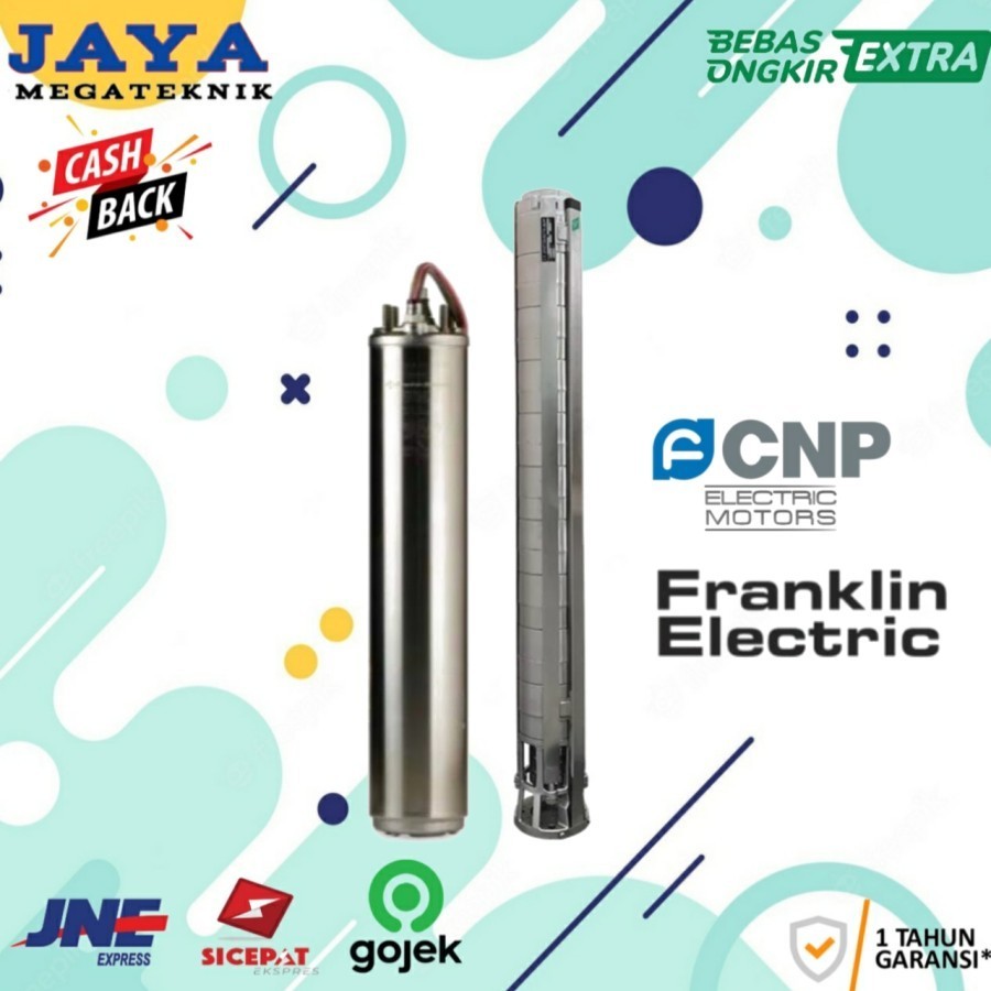 Pompa Air Satelit Submersible CNP SJ 8-10 Motor Franklin 1,5 KW 2 HP