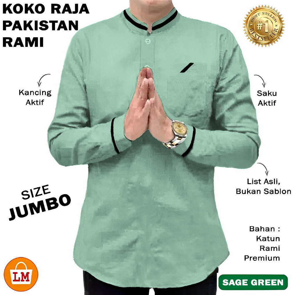 Koko Pria Dewasa Terbaru 2024 Kokoo Kurta Kemja Pakistan Bjukoko Toyobo Pakaian Lebaran Anak Laki Ke