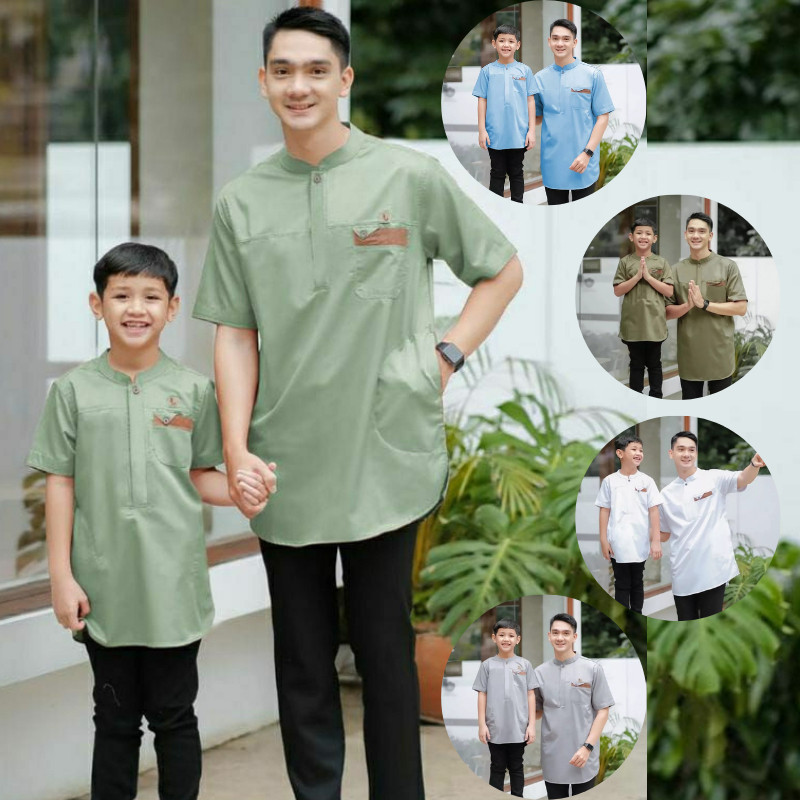 Koko Pria Dewasa Terbaru 2024 Pakaian Lebaran Anak Laki Kemeja Kokoh Slimfit Kokoo Kurta Kemja Pakis