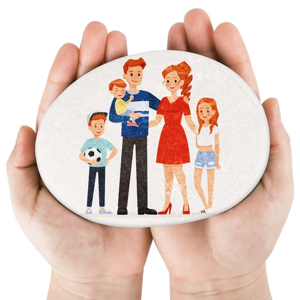 Batu Sungai Media Lukis 6 Buah Ekstra Besar 4.5 "-6" Inci Rocks Painting Melukis Diatas Batu-Batu Hi