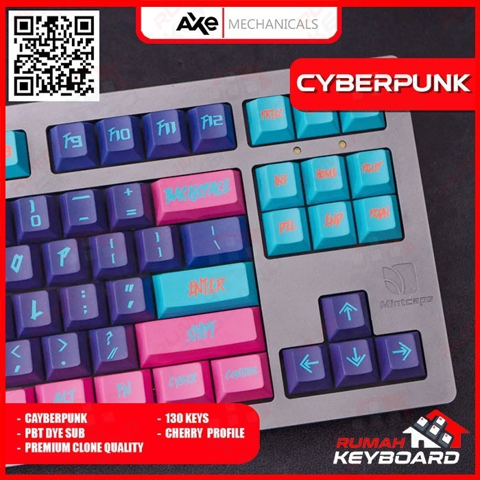 Keycap - Keycaps - Cherry - Cyberpunk - Pbt - Dye Sub