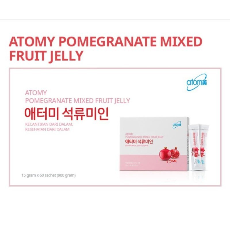 

pomegranate mixed fruit jelly