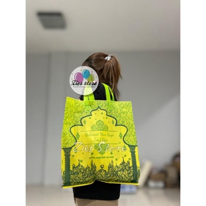 

(Isi 12)Tas Souvenir Goodie Bag Kantong Idul Fitri Lebaran Ramadhan L 090