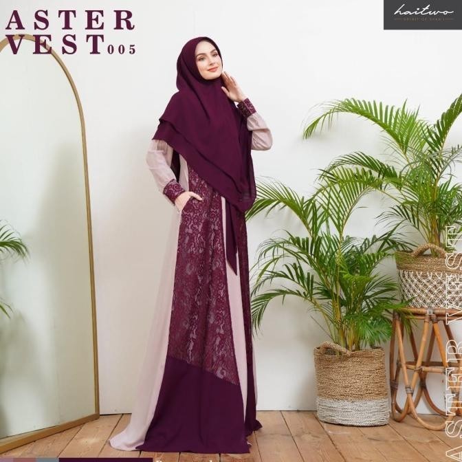 Gamis Haitwo Aster Vest 005 Original