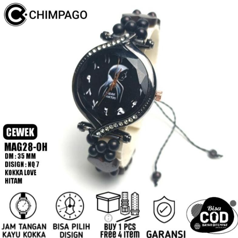 {JAM} Jam tangan wanita / kaukah love hitam NQ 7 TERLARIS