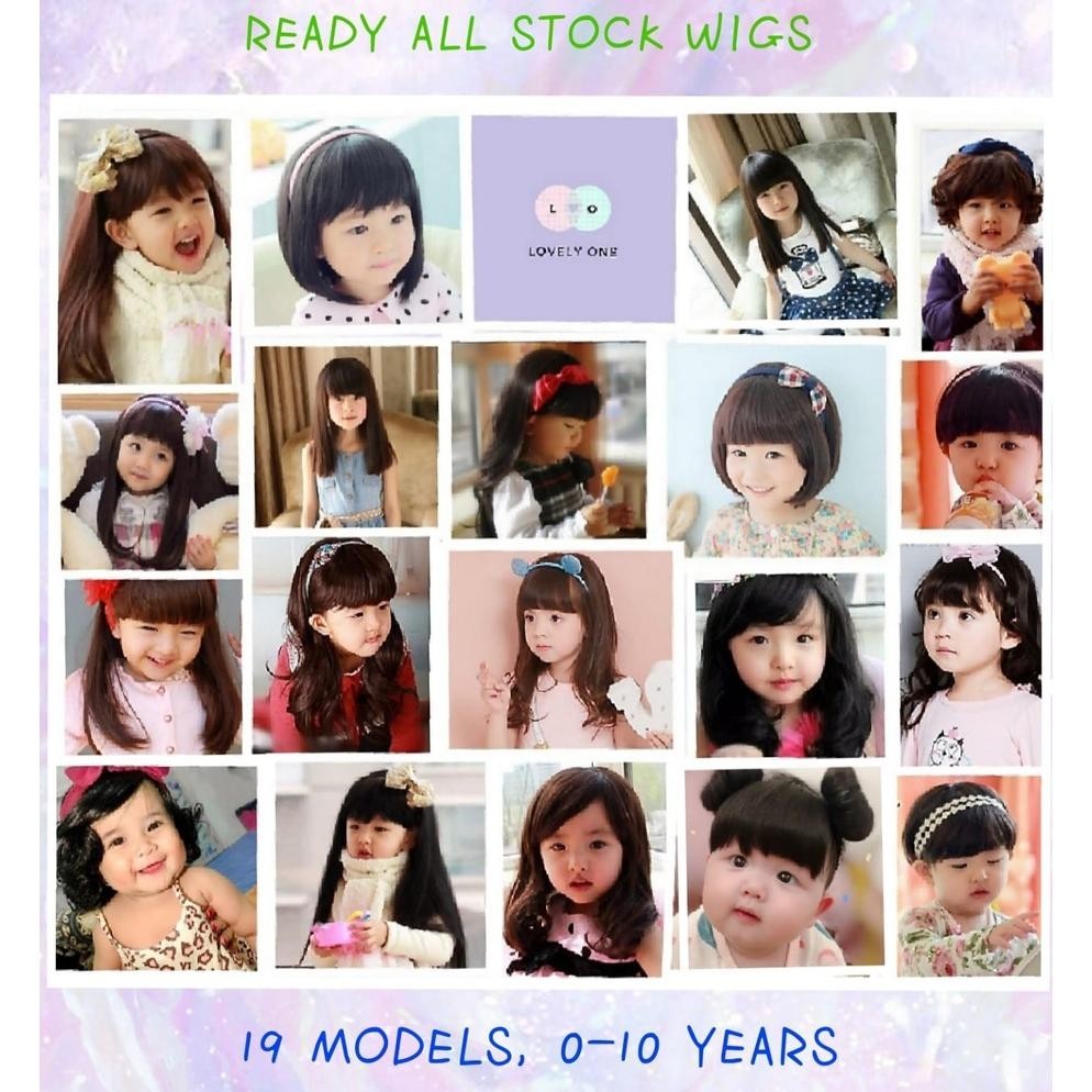 Promo Wig Rambut Palsu Bayi usia 6 Bulan-5 Tahun & Wig Anak Cewek usia 5 Tahun-10 Tahun - Rambut Pal