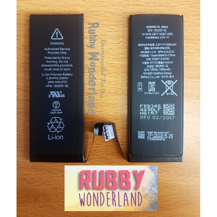 NEW SERIES ORIGINAL 100% APPLE IPHONE 5S / 5C BATERAI BATTERY BATRE QUALITY ORIGINAL