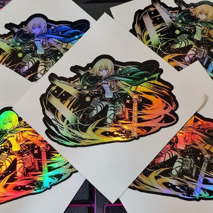 

STICKER STIKER HOLOGRAM ANIME - AOT HISTORIA REIS - STIKER ANIME SKIA OFFICIAL