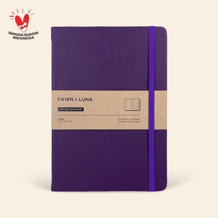 

Promo Notebook Large A5 - Purple Plum - Buku Jurnal / Agenda Sale!!!