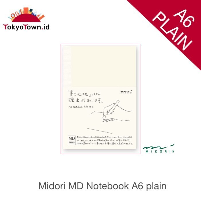 

Gaya ðŸ‘ Md Midori Notebook A6 Plain Murah