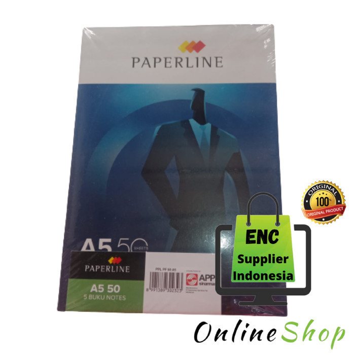 

Eklusif Enc - Buku Notes Writing Pad Paperline A5 50 Lembar Block Note Per Pak Bergaransi