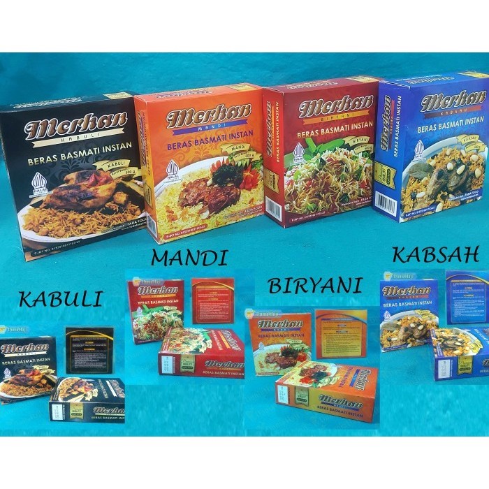 

$$$$] Merhan Nasi Mandi Kabuli Biryani Kabsa 500gr Paket Beras Basmati Bumbu
