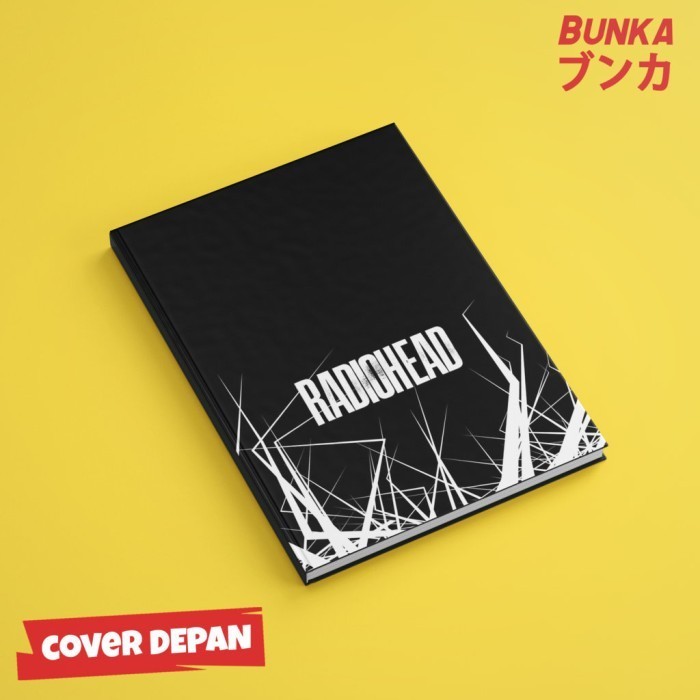 

Trendi Notebook Band Radiohead Logo Hardcover A5 Buku Tulis Catatan Notes Age Terlaris