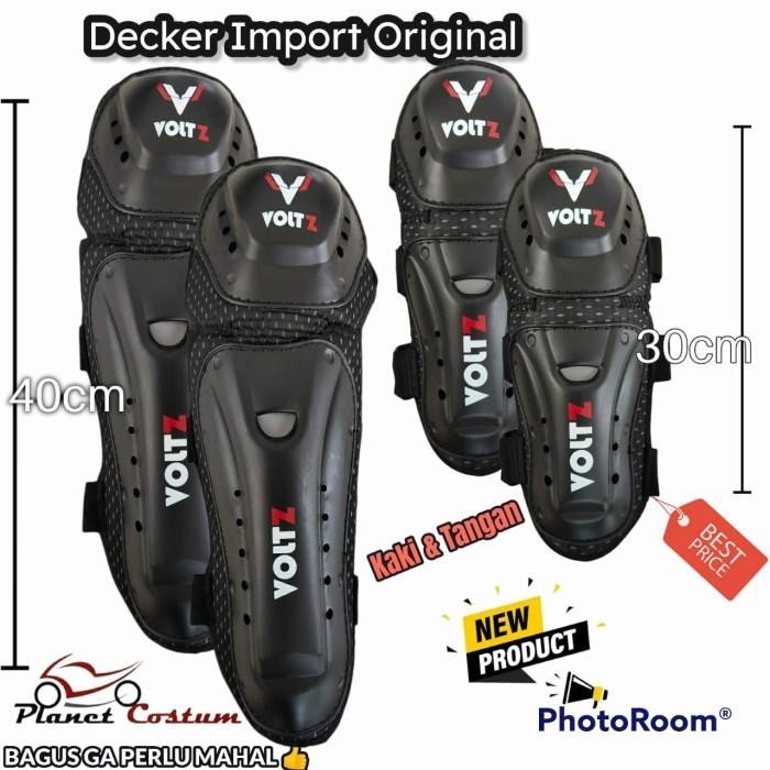 Decker Fnh Kaki Tangan Protector Siku Lutut Bikers Motor Sepeda Cross