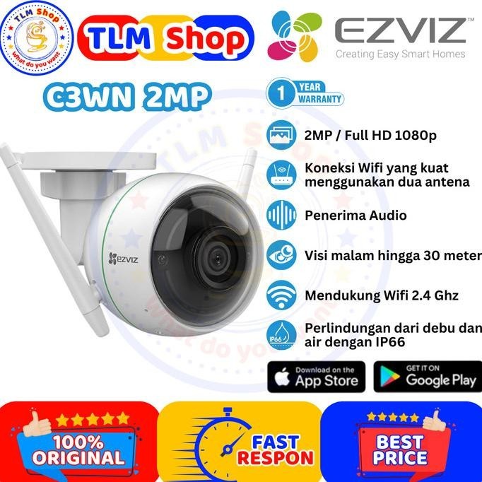 Ezviz C3Wn 2Mp Smart Home Wifi Ip Camera Cctv Outdoor 1080P Okanorenzo2