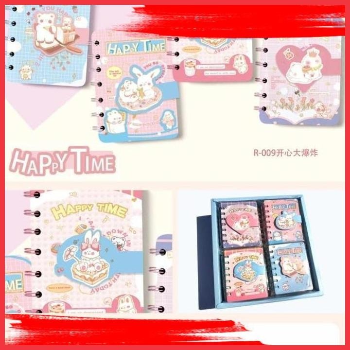 

(ANTI) MEMO NOTES RING MOTIF HAPPY TIME SATUAN