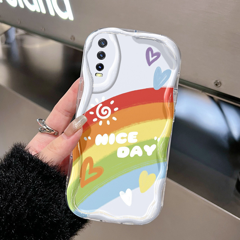 Casing Hp VIVO Y20 Y20i Y20s Y12s Y20 2021 Y11s Y12A Y20T Y20S M Y20S D Case ponsel pola Cases perem