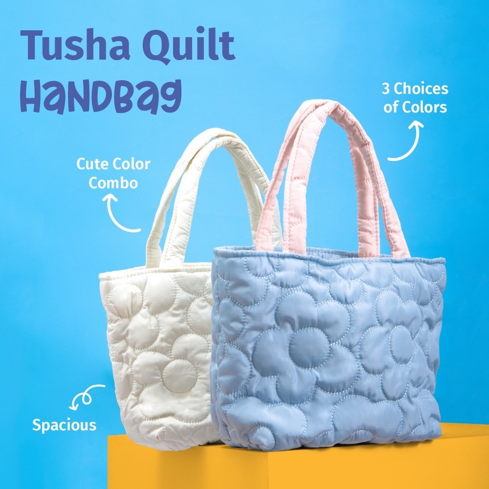 [BEST DEAL] Paddy Tusha Quilt Hand Bag - Tas Tangan Jinjing Wanita Pufy
