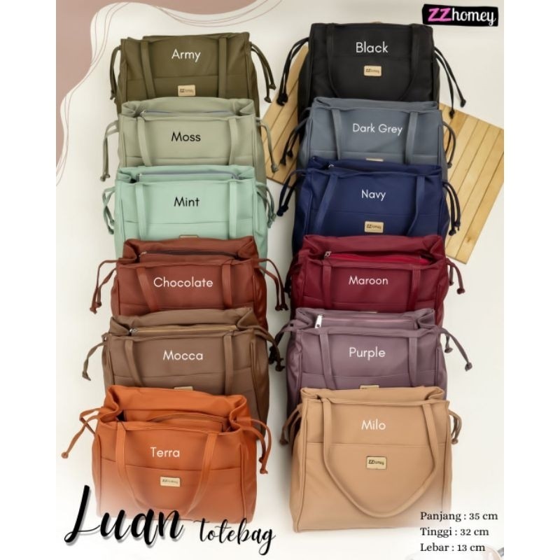 [BEST DEAL] RESTOK LUAN BAG BY ZZ HOMEY TOTEBAG TAS LAPTOP TAS WANITA