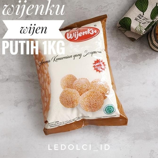 

best produk] WIJEN PUTIH HALAL 1 KG | PREMIUM QUALITY WHITE SESAME SEEDS 1 KG