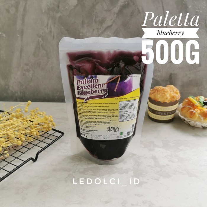 

\\\\\] PALETTA SELAI BLUEBERRY TOPPING FILLING BLUEBERRY 500 GRAM