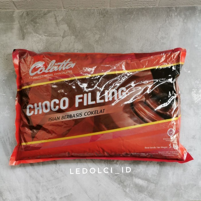 

Produk Unggulan] COLATTA CHOCOLATE FILLING CHOCO FILLING 5 KG (BUKAN REPACK)