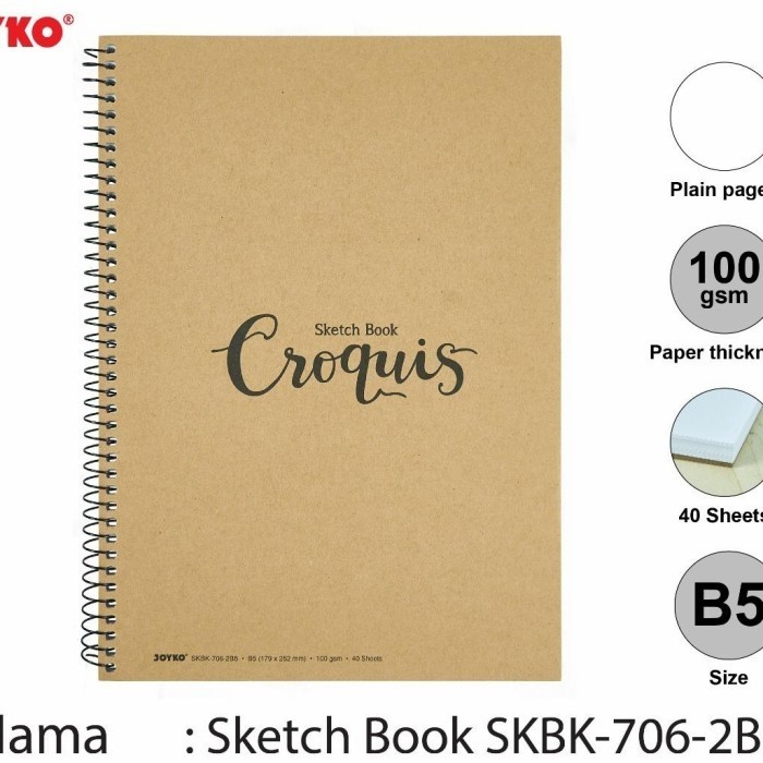 

Wow Sketch Book Croquis Joyko B5 Bergaransi