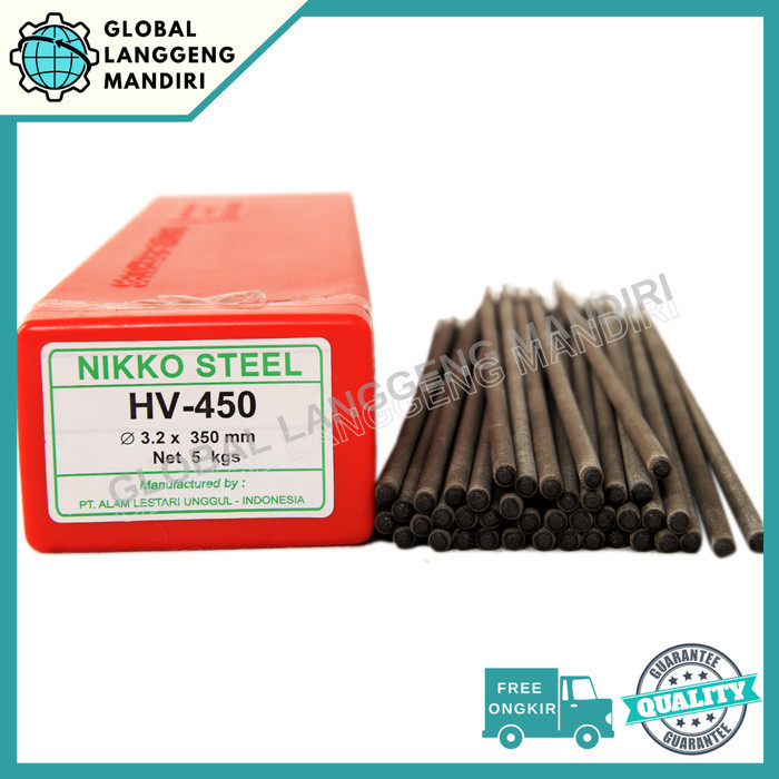 Terbaru Kawat Las Nikko Steel Hv 450 3.2Mm (5Kg)/ Hv450 3.2 Mm 3,2Mm 3,2 Mm Promo Terlaris