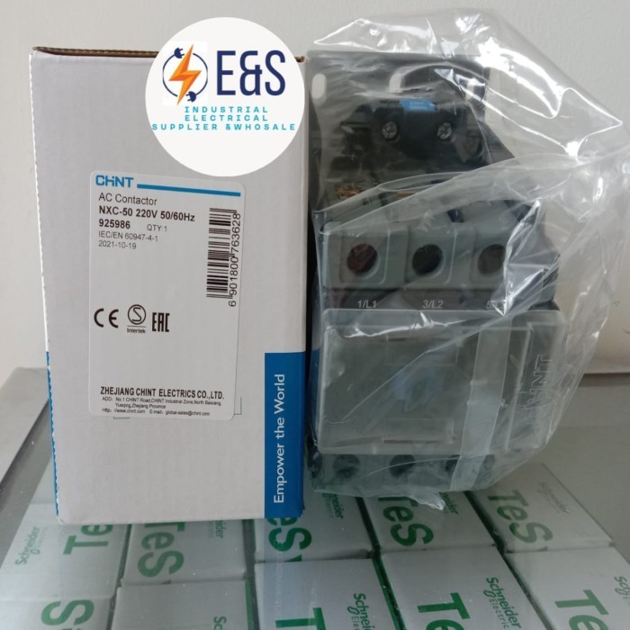 Kontaktor / Contactor Chint Nxc-50 3P 110V 220V 400V / Nxc50 Chint
