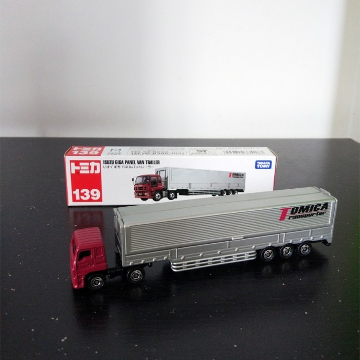 Terbaru Tomica Takara Tomy Long 139 Isuzu Giga Panel Van Trailer Truk Promo Terlaris