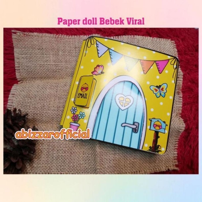 

Hemat Mainan Kertas Anak Quite Book Cute Yellow Duck Paper Doll Viral Terbatas