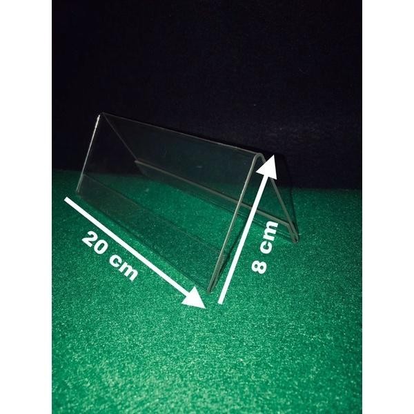 

papan nama meja akrilik 8 x 20 cm dua sisi