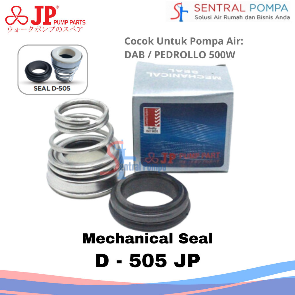 Seal D 505 JP Mechanical Seal / Shaft Seal D505 sil Pompa Air Jetpam DAB Grundfos | Sentral Pompa