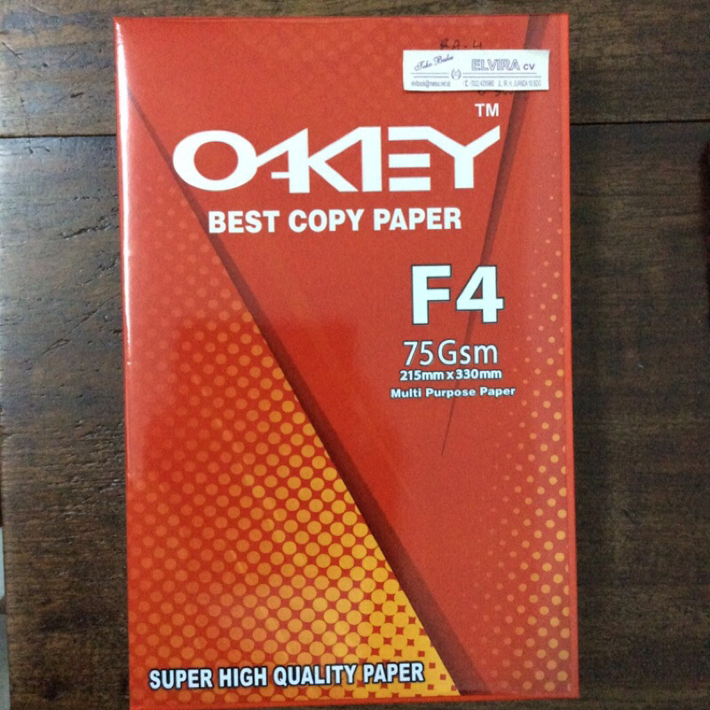 

Kertas A4 & F4 Oakey 75 g/rim