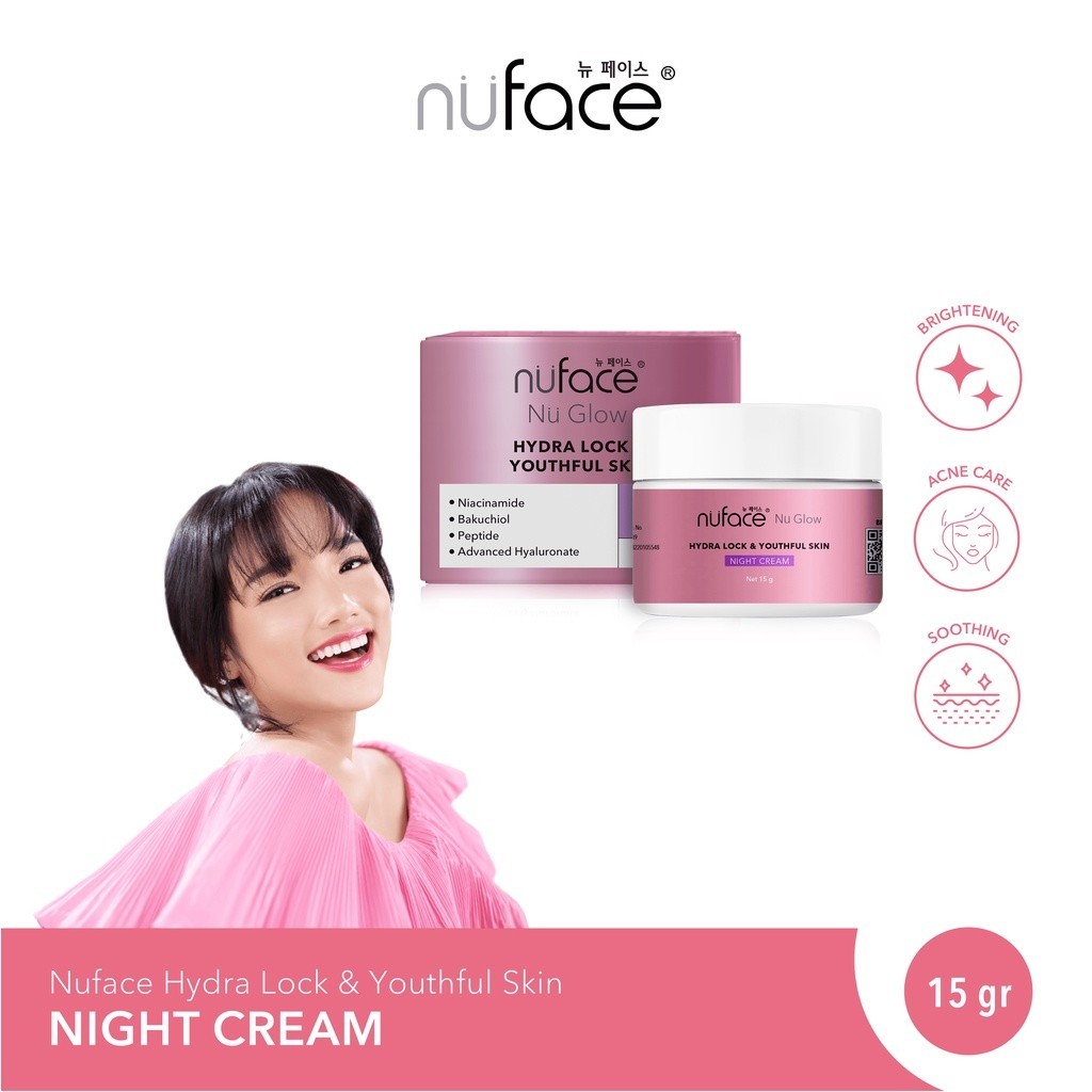 Nuface Nu Glow Hydra Lock & Youthful Skin Night Cream