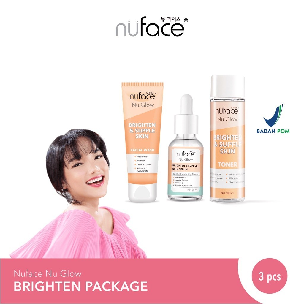 Nuface Skincare Fuji 3in1 & 5in1 Nu Glow Brighten & Supple Skin Package