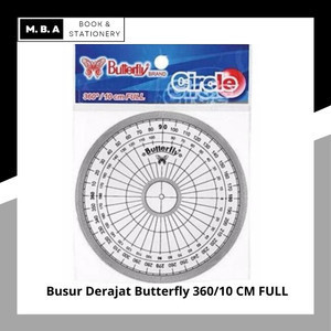 

Busur Derajat Butterfly 360/10 CM FULL