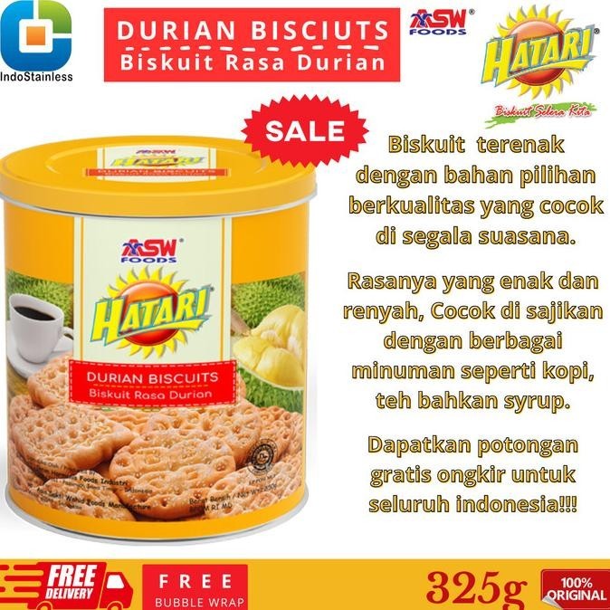 

New Hatari Assorted Biscuits Biskuit Kaleng Bulat Aneka Rasa 350Gr Stok Terbatas